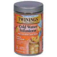 Twinings Cold Water Infusions, Peach & Passionfruit - 12 Each