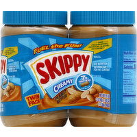 Skippy Peanut Butter Spread, Twin Pack, 80 Ounce