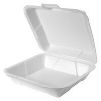 10x9 Hinged Container White AZ/NV - 200 Each