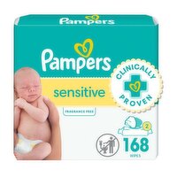 Pampers Sensitive Baby Wipes - 168 Each