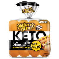 Nature's Own Keto Soft White Hot Dog Buns - 8 Each