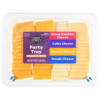 First Street Cheese, Assorted, Cracker Cuts, Party Tray - 16 Ounce