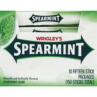 Spearmint Chewing Gum, Slim Packs - 10 Each