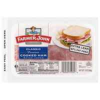Farmer John Cooked Ham, Premium, Classic - 12 Ounce
