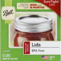 Ball Lids, SureTight, Regular Mouth - 12 Each