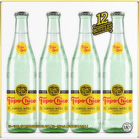 Topo Chico  Sparkling Mineral Water Glass Bottles, 12 Fluid ounce