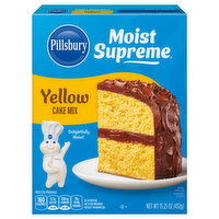 Pillsbury Cake Mix, Yellow, Moist Supreme - 15.25 Ounce