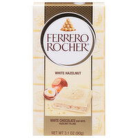 Ferrero Rocher Chocolate Bar, White Hazelnut - 1 Each