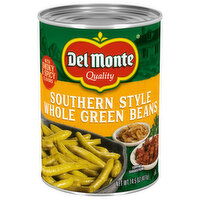 Del Monte Southern Style Whole Green Beans with Smoky & Spicy Flavors - 14.5 Ounce