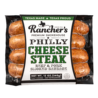 Rancher's Premium Philly Cheesesteak Sausage Links - 12 Ounce