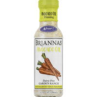 Briannas Avocado Oil Dressing, Dairy-Free Garden Ranch - 10 Ounce