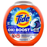 Tide + Oxi Boost XL Pacs Detergent - 25 Each