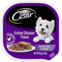 Cesar Canine Cuisine, Grilled Chicken Flavor, Classic Loaf in Sauce, 3.5 Ounce