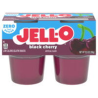 Jell-O Zero Sugar Low Calorie Black Cherry Gelatin Snacks - 12.5 Ounce