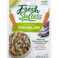 Concord Foods Coleslaw Mix, Original - 1.87 Ounce