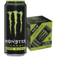 Monster Energy Monster Energy Zero Sugar 4 Pack - 16 Fl Oz - 64 Ounce