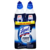 Lysol Clinging Gel, Power, Atlantic Fresh Scent, 2 in 1, Value Pack, 2 Each