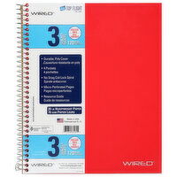 Top Flight 120 Sheets 3 Subject College Rule Notebook - 1 Each