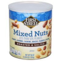 First Street Mixed Nuts, Roasted & Salted - 56 Ounce