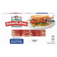 Farmer John Bacon, Classic, Premium, Family Size - 32 Ounce