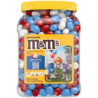 M&M'S Enjoy the classic taste of M&M'S Peanut Candy, coated in red, white and blue shells to celebrate Memorial, 4th of July and Labor Day. This patriotic candy is a must-have for all your summer celebrations. - 62 Ounce