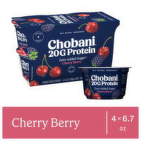 Chobani Lowfat Greek Cherry Berry Yogurt - 4 Each