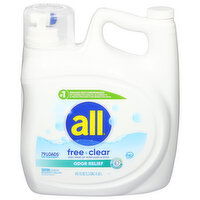 All Detergent, Odor Relief, Free Clear - 141 Fluid ounce