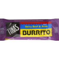 Tina's Burrito, Spicy Beef & Bean - 4 Ounce