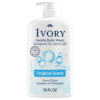 Ivory Gentle Body Wash, Original Scent - 35 Fluid ounce