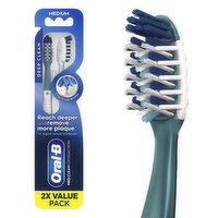 Oral-B Pro Clean Cross Action Toothbrushes, Medium, 2 Each