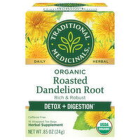 Traditional Medicinals Tea Bags Caffeine Free Organic Roasted Dandelion Root Tea