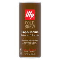 Illy Coffee Drink, Cappuccino, Cold Brew, 8.45 Ounce