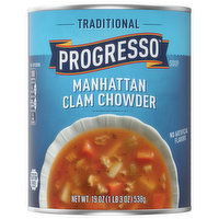 Progresso Soup, Manhattan Clam Chowder, Traditional, 19 Ounce