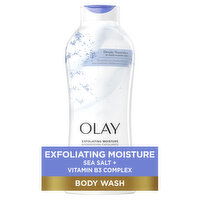 Olay Exfoliating Body Wash with Sea Salts, 22 Fluid ounce