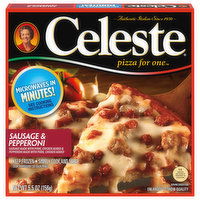 Celeste Pizza, Sausage & Pepperoni - 5.5 Ounce