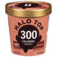 Halo Top Ice Cream, Light, Chocolate - 1 Pint