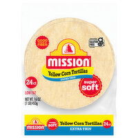 Mission Low Fat Super Soft Extra Thin Yellow Corn Tortillas - 24 Each