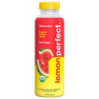 Lemon Perfect Lemon Water, Organic, Zero Sugar, Watermelon - 15.2 Fluid ounce