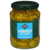 First Street Hamburger Dill Chips - 24 Fluid ounce