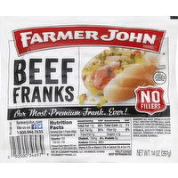 Farmer John Franks, Beef - 14 Ounce