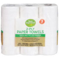 Sun Harvest Paper Towels, 2-Ply - 155.8 Square foot