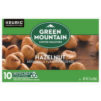 Green Mountain Coffee Roasters Coffee, Hazelnut, K-Cup Pods - 10 Each