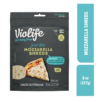 Violife Just Like Mozzarella Shreds Shredded Cheese, Dairy-Free Vegan - 8 Ounce