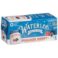 Waterloo Sparkling Water, Summer Berry - 96 Ounce