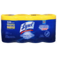 Lysol Disinfecting Wipes, Lemon & Lime Blossom Scent, 4 Pack - 4 Each