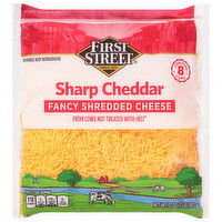 First Street Fancy Shredded Cheese, Sharp Cheddar