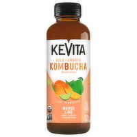 KeVita Kombucha, Mango Lime, Bold + Smooth - 15.2 Fluid ounce