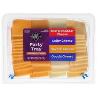 First Street Cheese, Cracker Cut, Party Tray, 16 Ounce