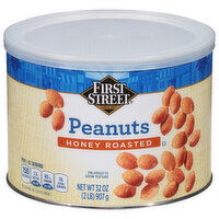 First Street Peanuts, Honey Roasted - 32 Ounce