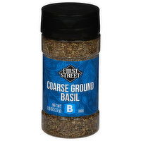 First Street Basil, Coarse Ground - 0.8 Ounce